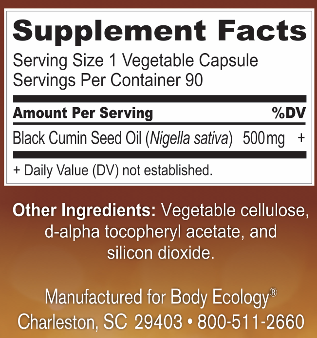 Black Cumin Seed Oil