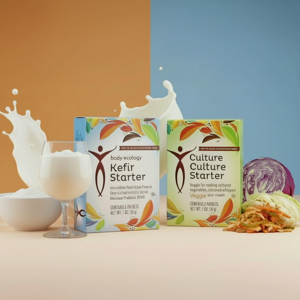 Kefir + Veggie Culture Starter Bundle - Cabbage on Blue Side