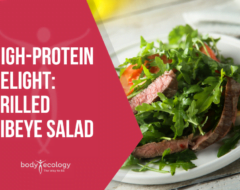 high protein grilled ribeye salad